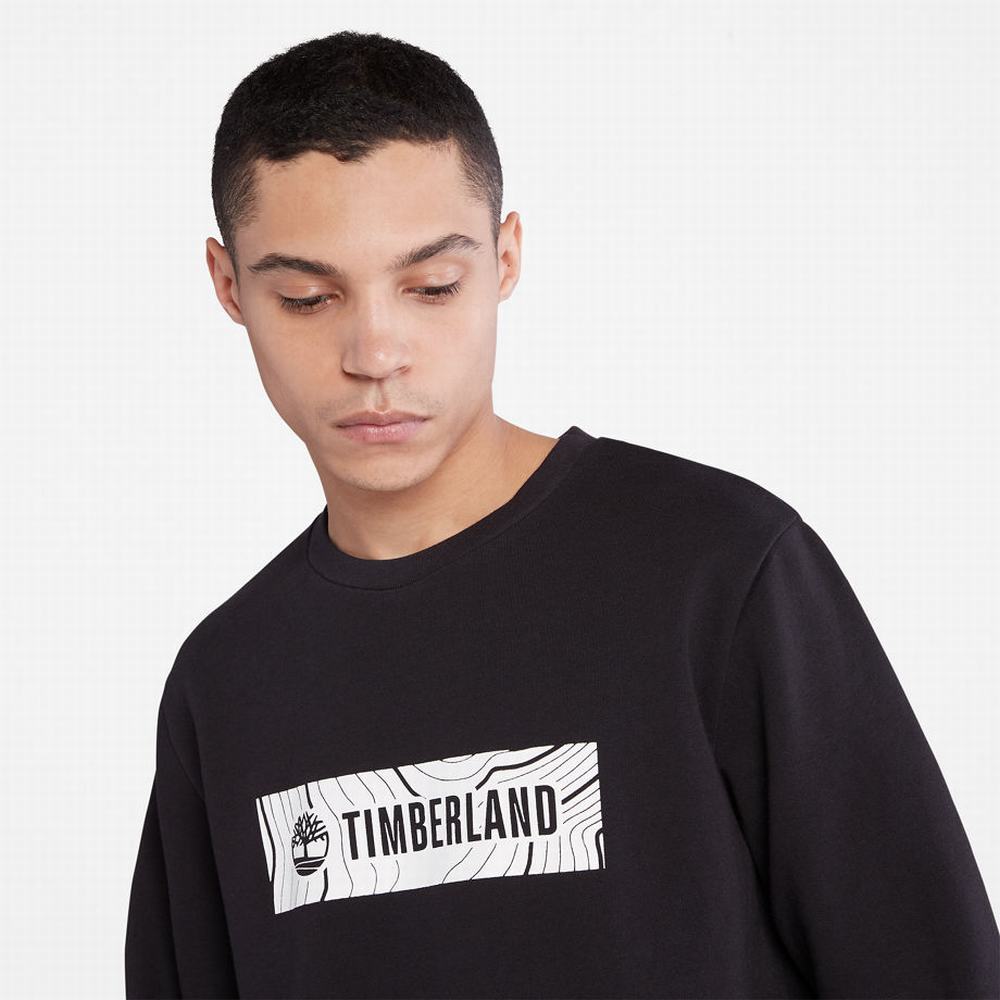 Timberland Oyster River Logo Tişörtü Erkek Siyah | TR-8423M