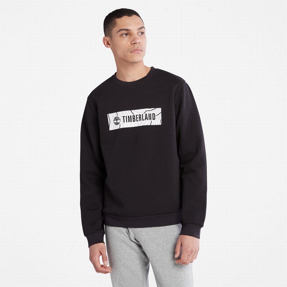 Timberland Oyster River Logo Tişörtü Erkek Siyah | TR-8423M