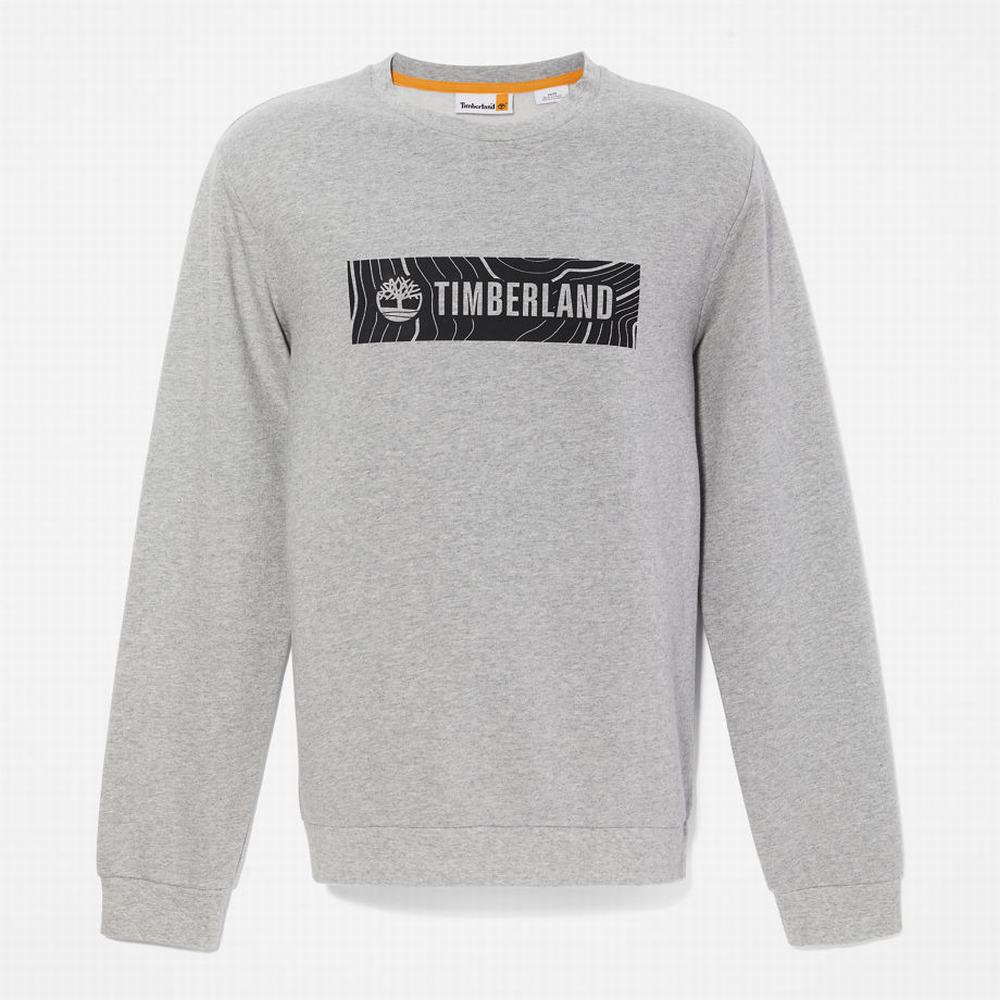 Timberland Oyster River Logo Tişörtü Erkek Gri | TR-9362N