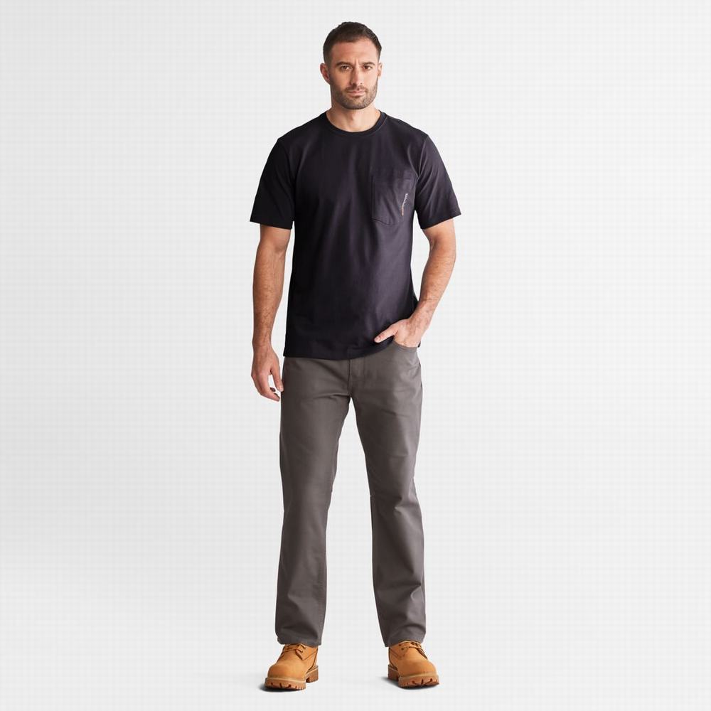 Timberland PRO® Base Plate Blended Kısa-Sleeve Tişört Erkek Lacivert | TR-2850D
