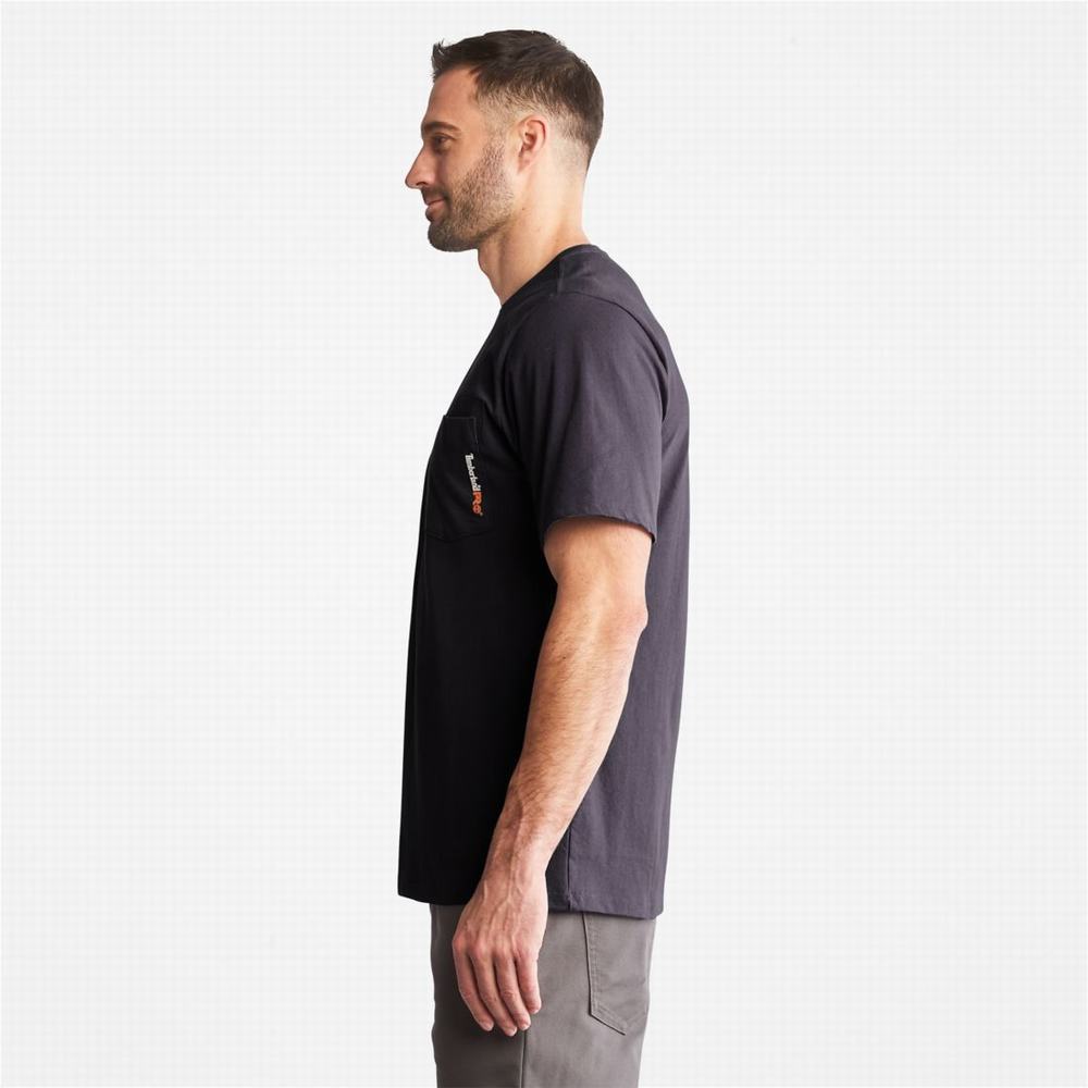 Timberland PRO® Base Plate Blended Kısa-Sleeve Tişört Erkek Lacivert | TR-2850D