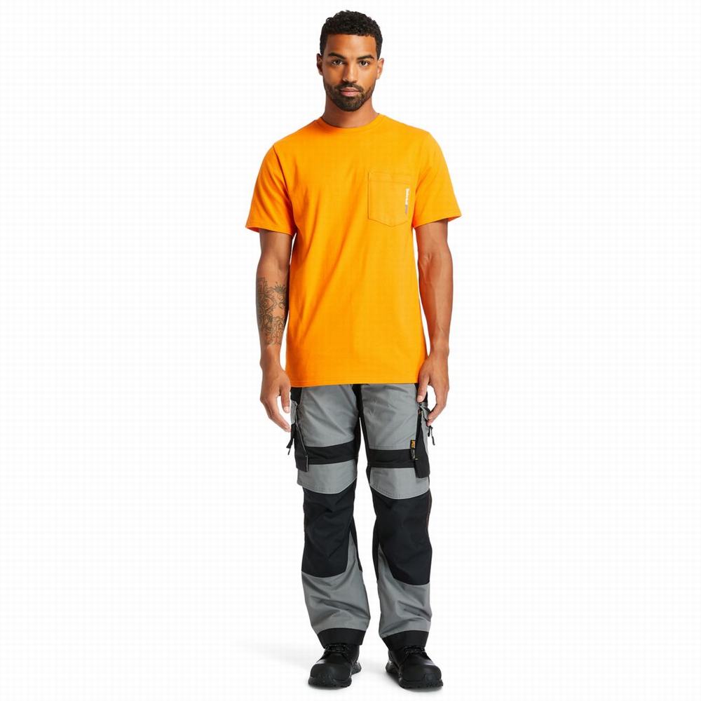 Timberland PRO® Base Plate Blended Kısa-Sleeve Tişört Erkek Turuncu | TR-4598T