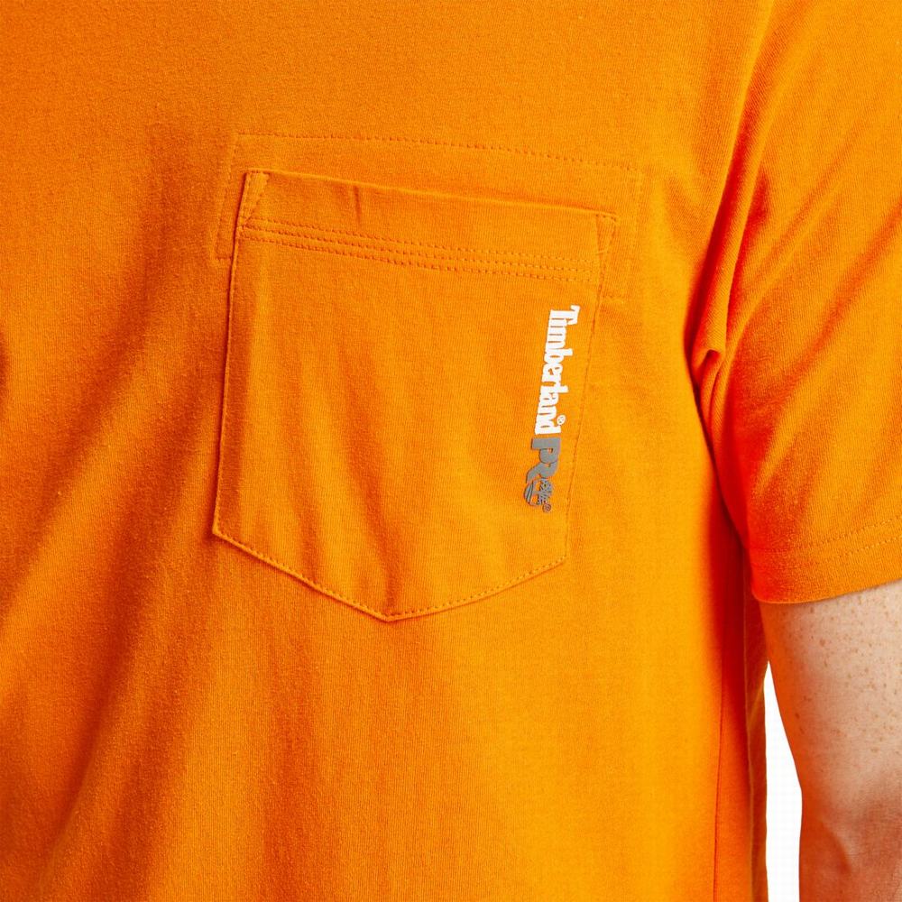 Timberland PRO® Base Plate Blended Kısa-Sleeve Tişört Erkek Turuncu | TR-4598T