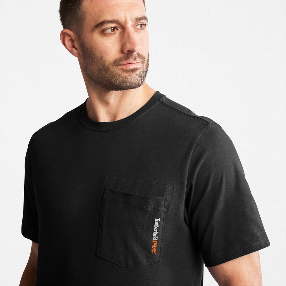Timberland PRO® Base Plate Blended Kısa-Sleeve Tişört Erkek Siyah | TR-5419F