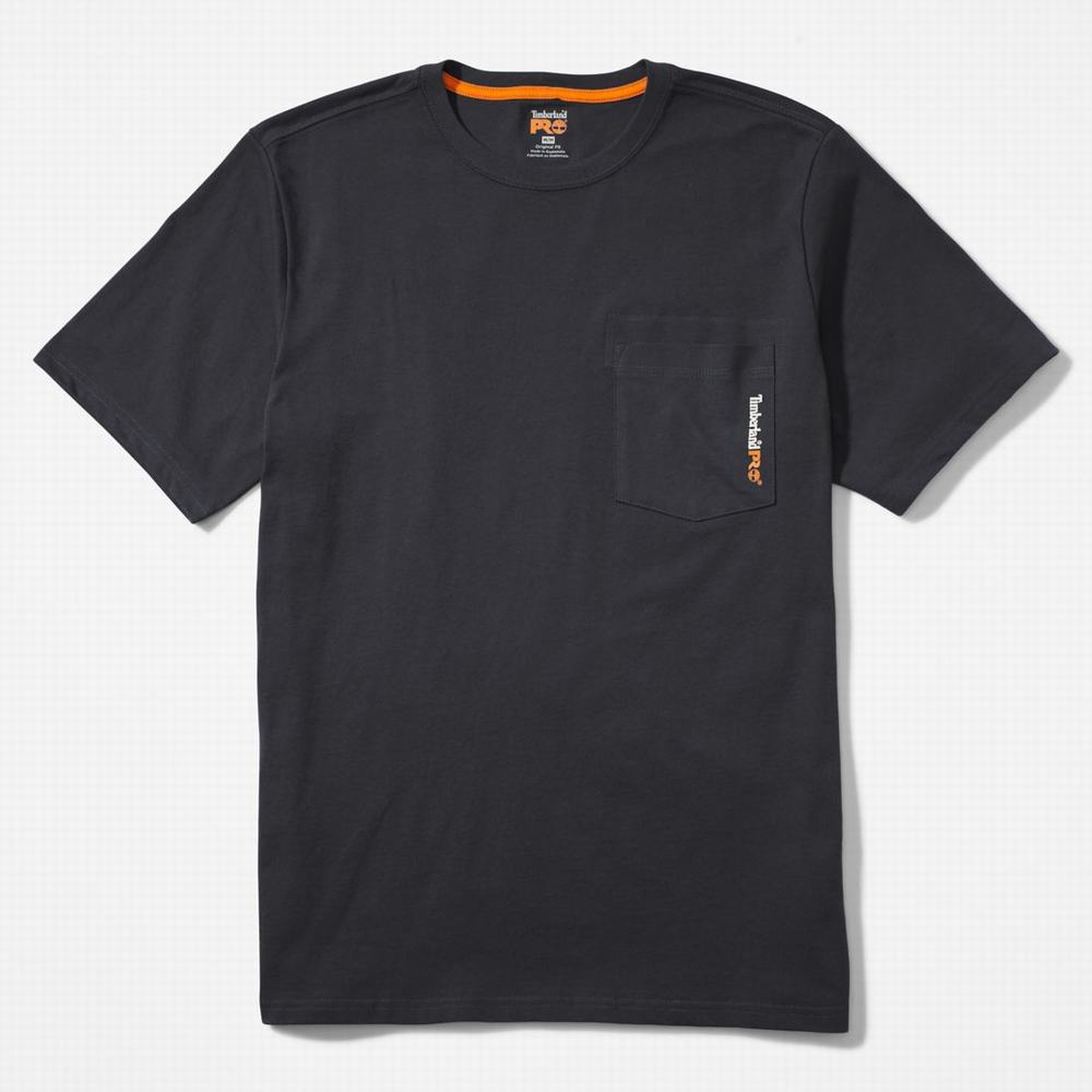 Timberland PRO® Base Plate Blended Kısa-Sleeve Tişört Erkek Siyah | TR-5419F