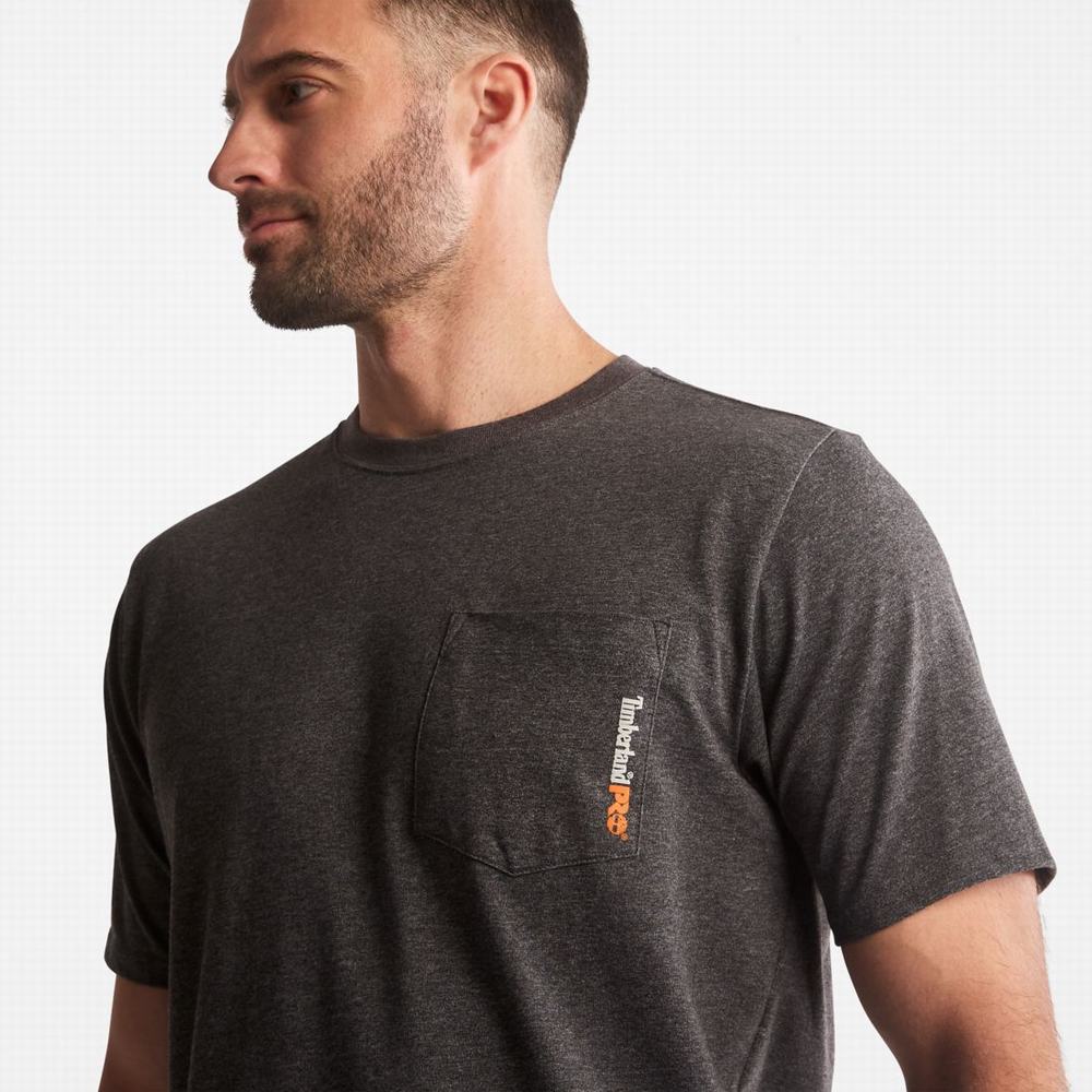 Timberland PRO® Base Plate Blended Kısa-Sleeve Tişört Erkek Koyu Gri | TR-7293A