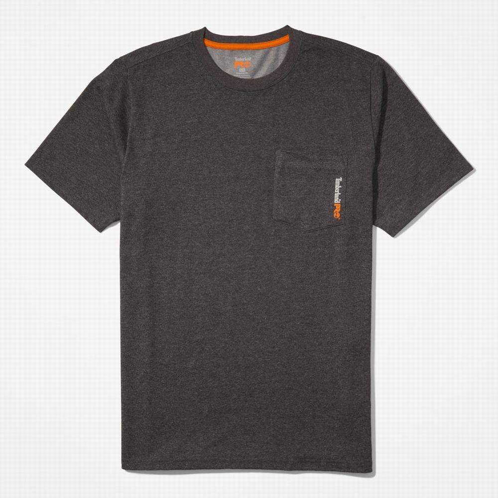 Timberland PRO® Base Plate Blended Kısa-Sleeve Tişört Erkek Koyu Gri | TR-7293A