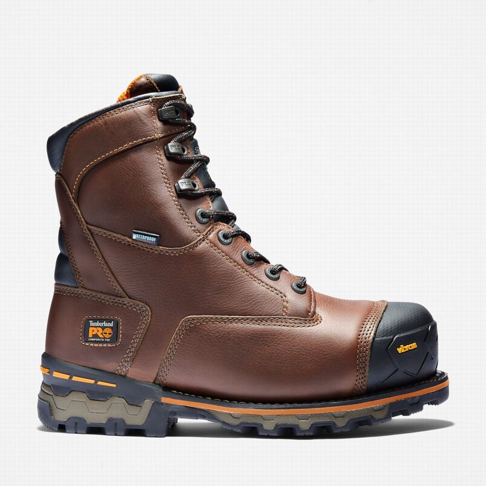 Timberland PRO® Boondock 8-Inch Waterproof Insulated Comp-Burunlu Iş Botu Erkek Kahverengi | TR-0467C