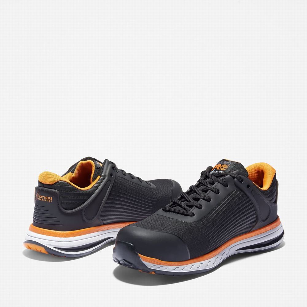 Timberland PRO® Drivetrain Composite-Burunlu İş Ayakkabısı Erkek Siyah Turuncu | TR-3682E