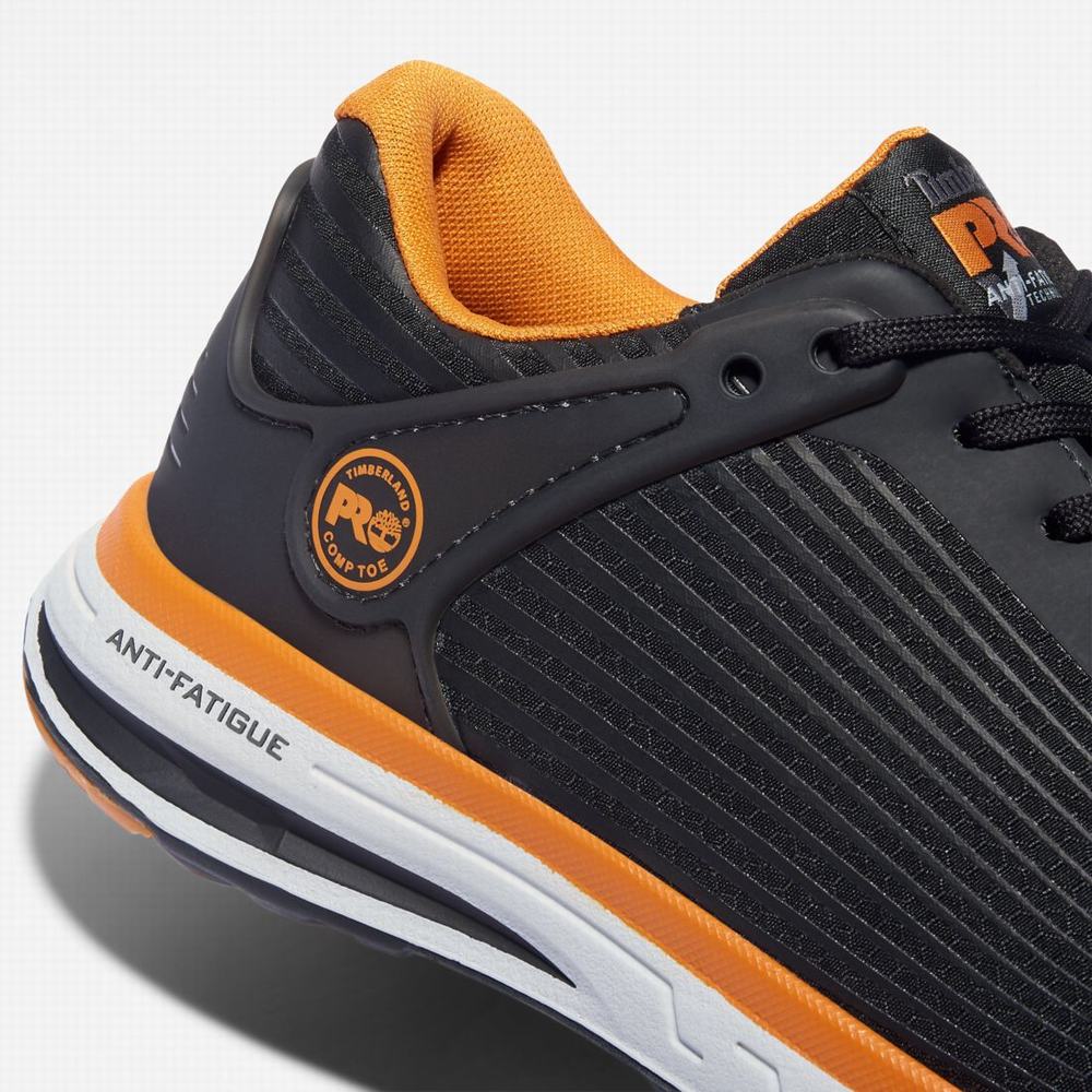 Timberland PRO® Drivetrain Composite-Burunlu İş Ayakkabısı Erkek Siyah Turuncu | TR-3682E