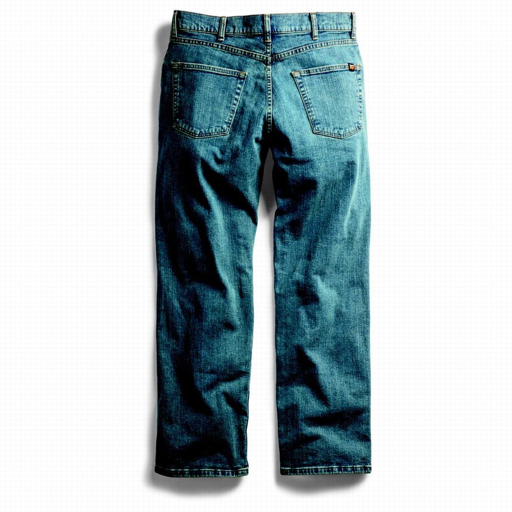 Timberland PRO® Grit-N-Grind Flex Denim İş Kot Pantolon Erkek Gri Açık Mavi | TR-1483G