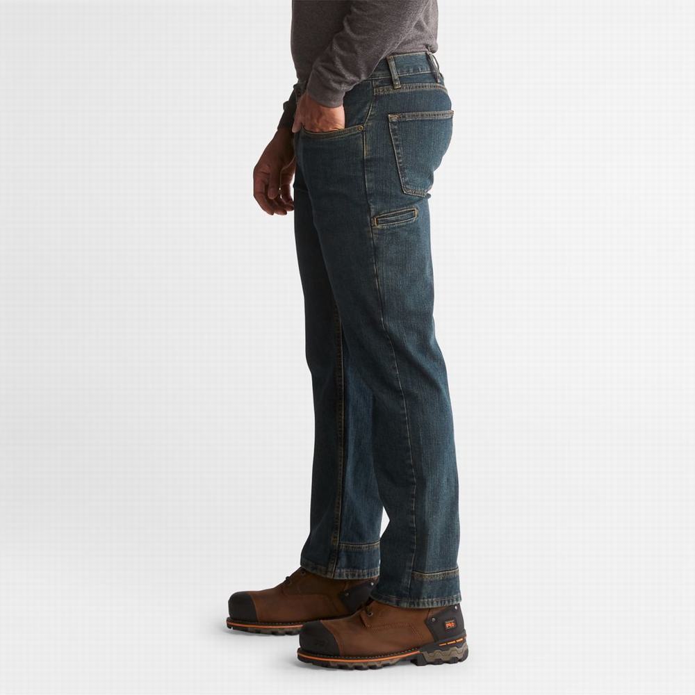 Timberland PRO® Grit-N-Grind Flex Denim İş Kot Pantolon Erkek Koyu | TR-9821Y