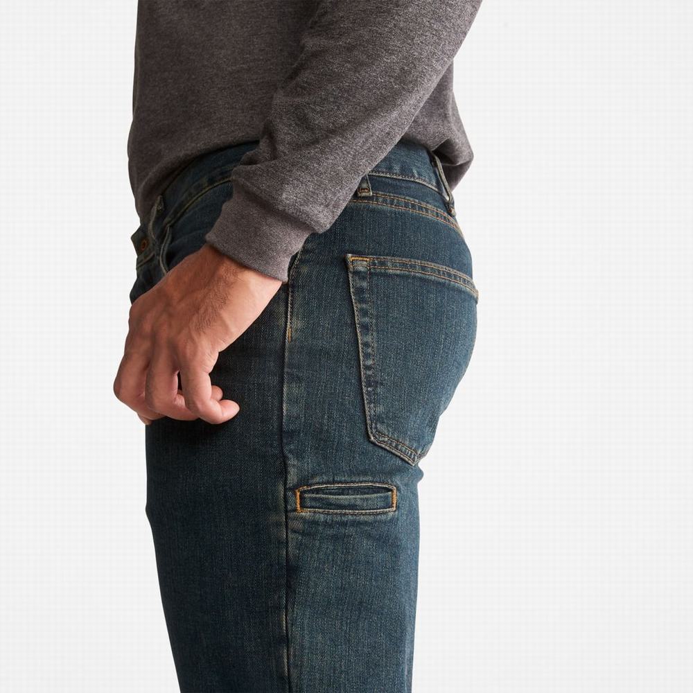 Timberland PRO® Grit-N-Grind Flex Denim İş Kot Pantolon Erkek Koyu | TR-9821Y