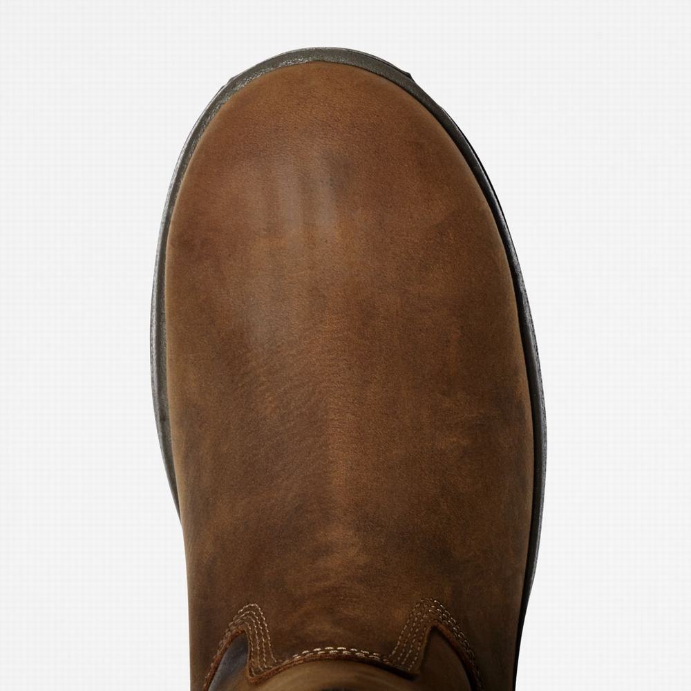 Timberland PRO® Helix HD Pull On Composite Burunlu Waterproof Iş Botu Erkek Kahverengi | TR-3214S