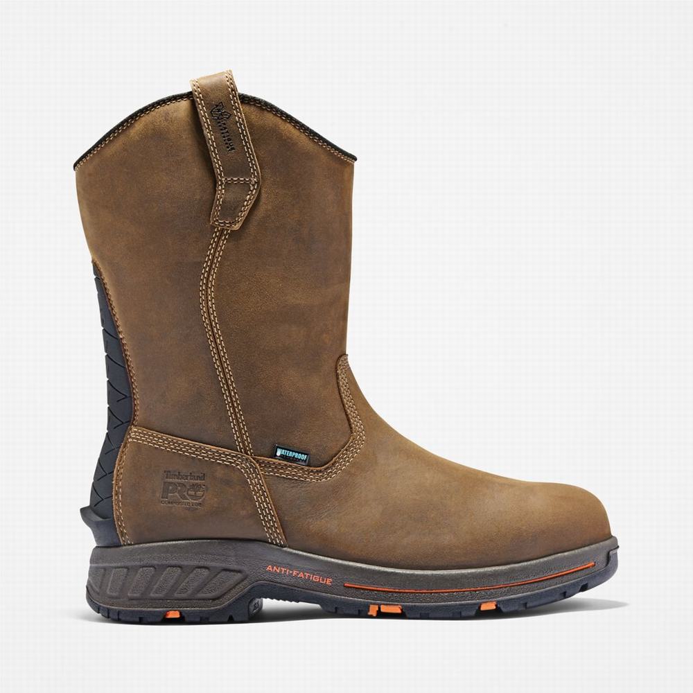 Timberland PRO® Helix HD Pull On Composite Burunlu Waterproof Iş Botu Erkek Kahverengi | TR-3214S