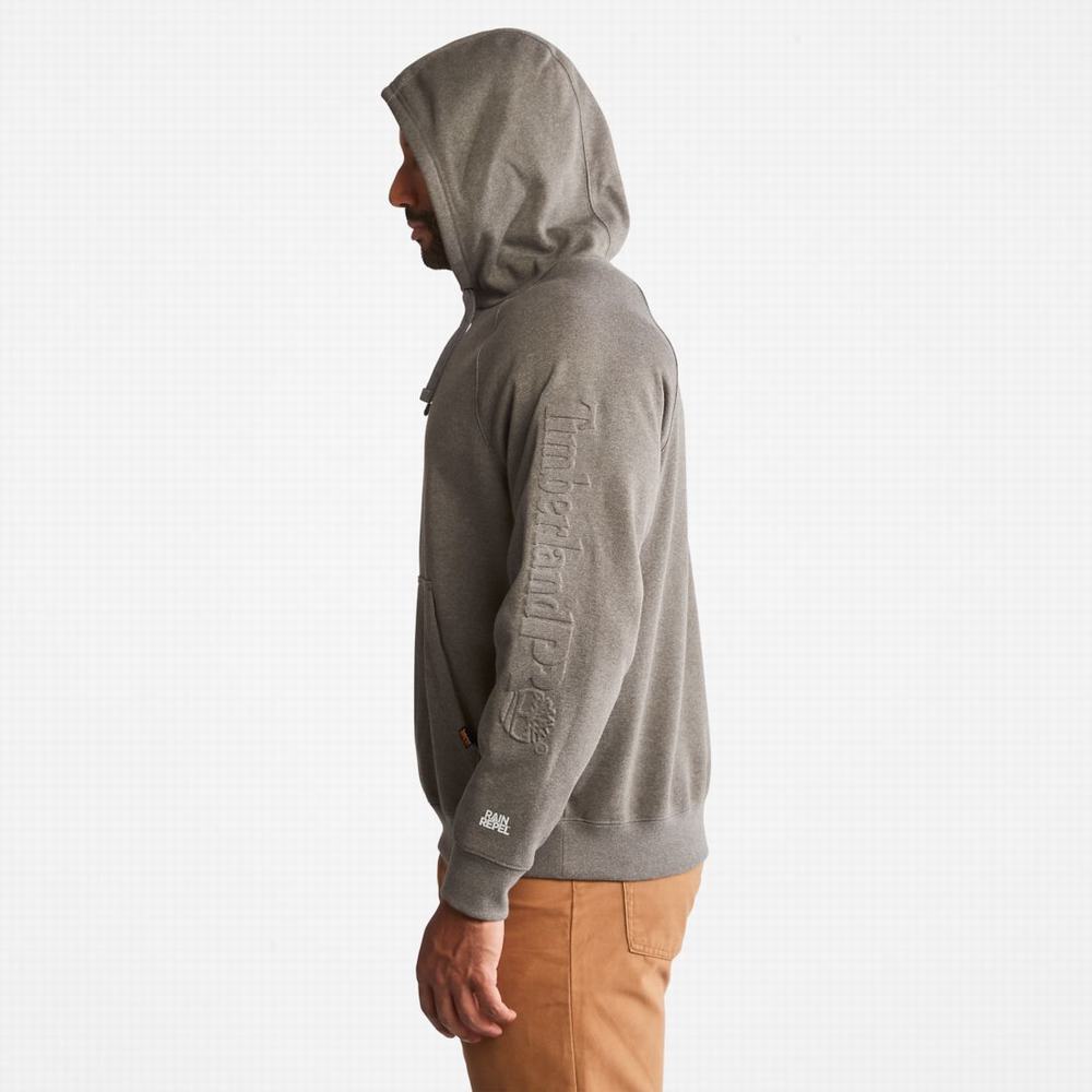 Timberland PRO® Hood Honcho Sport Embossed Logo Pullover Kapüşonlu Sweatshirt Erkek Koyu Gri | TR-3047B