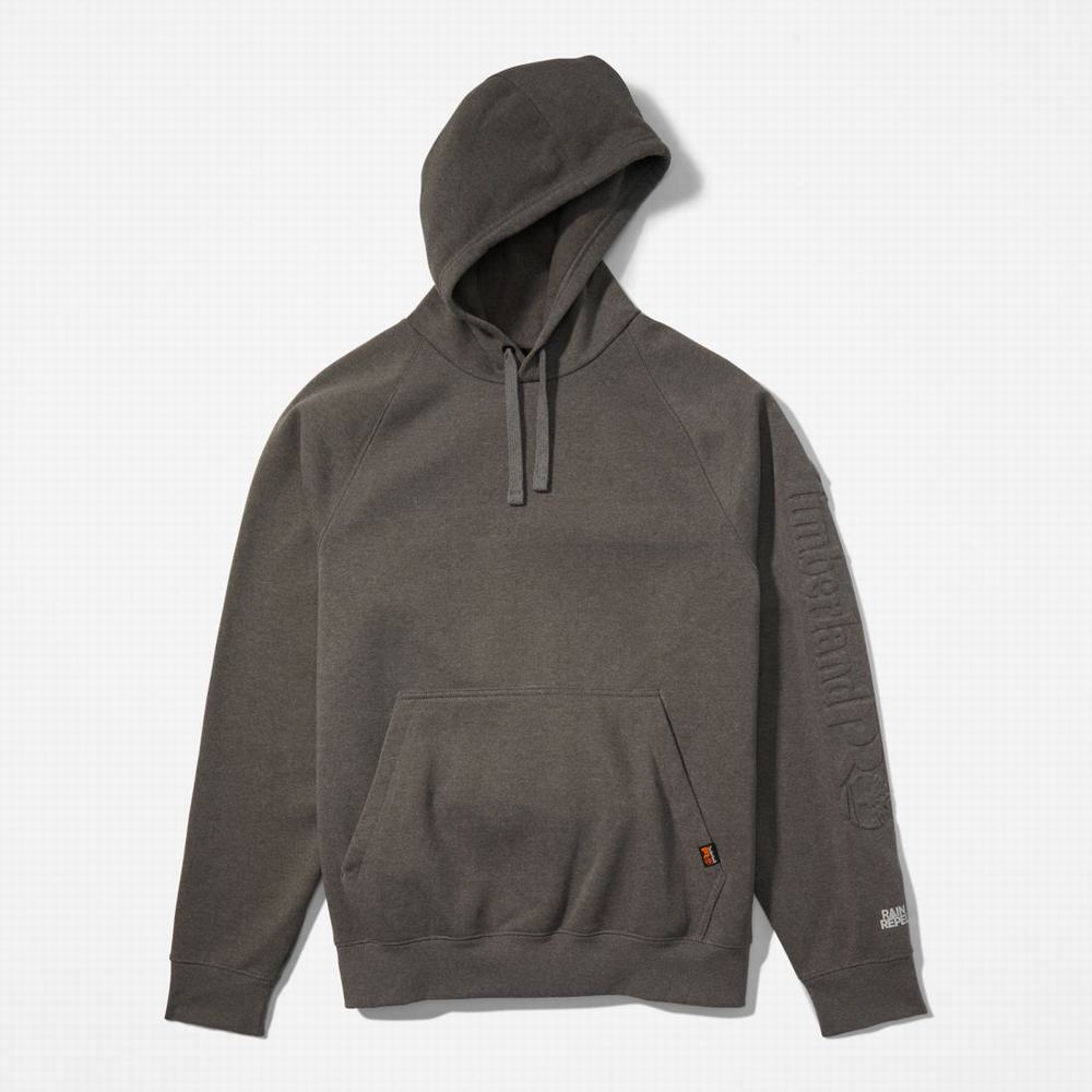 Timberland PRO® Hood Honcho Sport Embossed Logo Pullover Kapüşonlu Sweatshirt Erkek Koyu Gri | TR-3047B