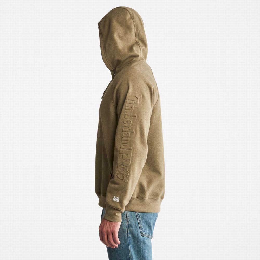 Timberland PRO® Hood Honcho Sport Embossed Logo Pullover Kapüşonlu Sweatshirt Erkek Zeytin Yeşili | TR-7405V