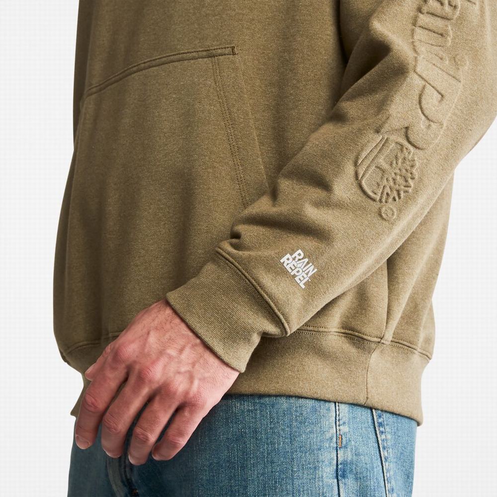 Timberland PRO® Hood Honcho Sport Embossed Logo Pullover Kapüşonlu Sweatshirt Erkek Zeytin Yeşili | TR-7405V