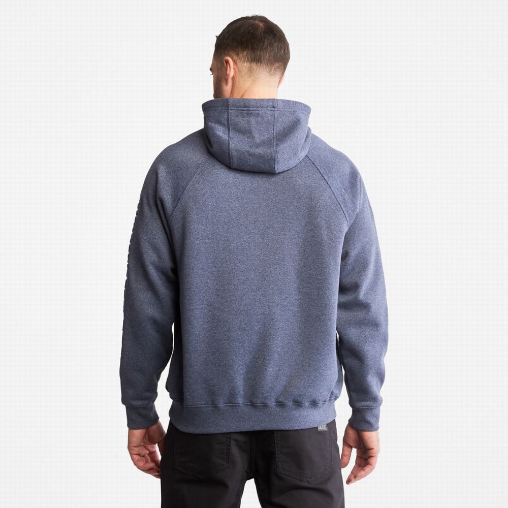 Timberland PRO® Hood Honcho Sport Embossed Logo Pullover Kapüşonlu Sweatshirt Erkek Lacivert | TR-8239C