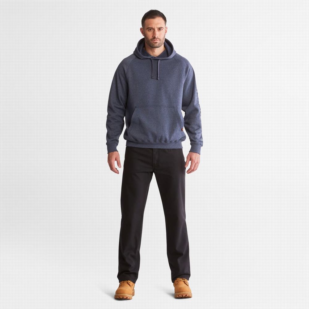 Timberland PRO® Hood Honcho Sport Embossed Logo Pullover Kapüşonlu Sweatshirt Erkek Lacivert | TR-8239C