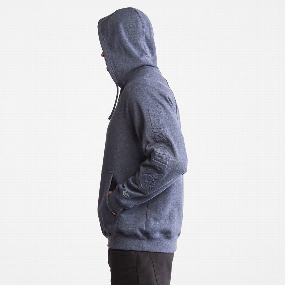 Timberland PRO® Hood Honcho Sport Embossed Logo Pullover Kapüşonlu Sweatshirt Erkek Lacivert | TR-8239C