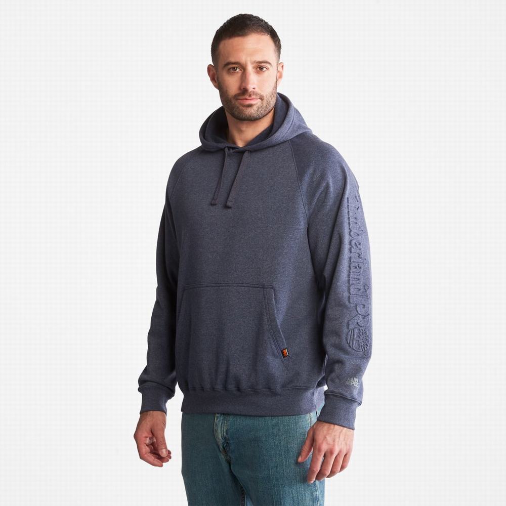 Timberland PRO® Hood Honcho Sport Embossed Logo Pullover Kapüşonlu Sweatshirt Erkek Lacivert | TR-8239C