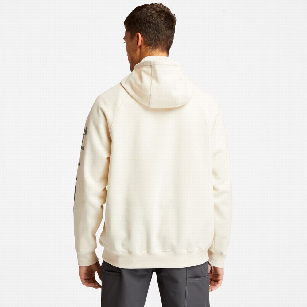 Timberland PRO® Hood Honcho Sport Kapüşonlu Sweatshirt Erkek Beyaz | TR-0895V
