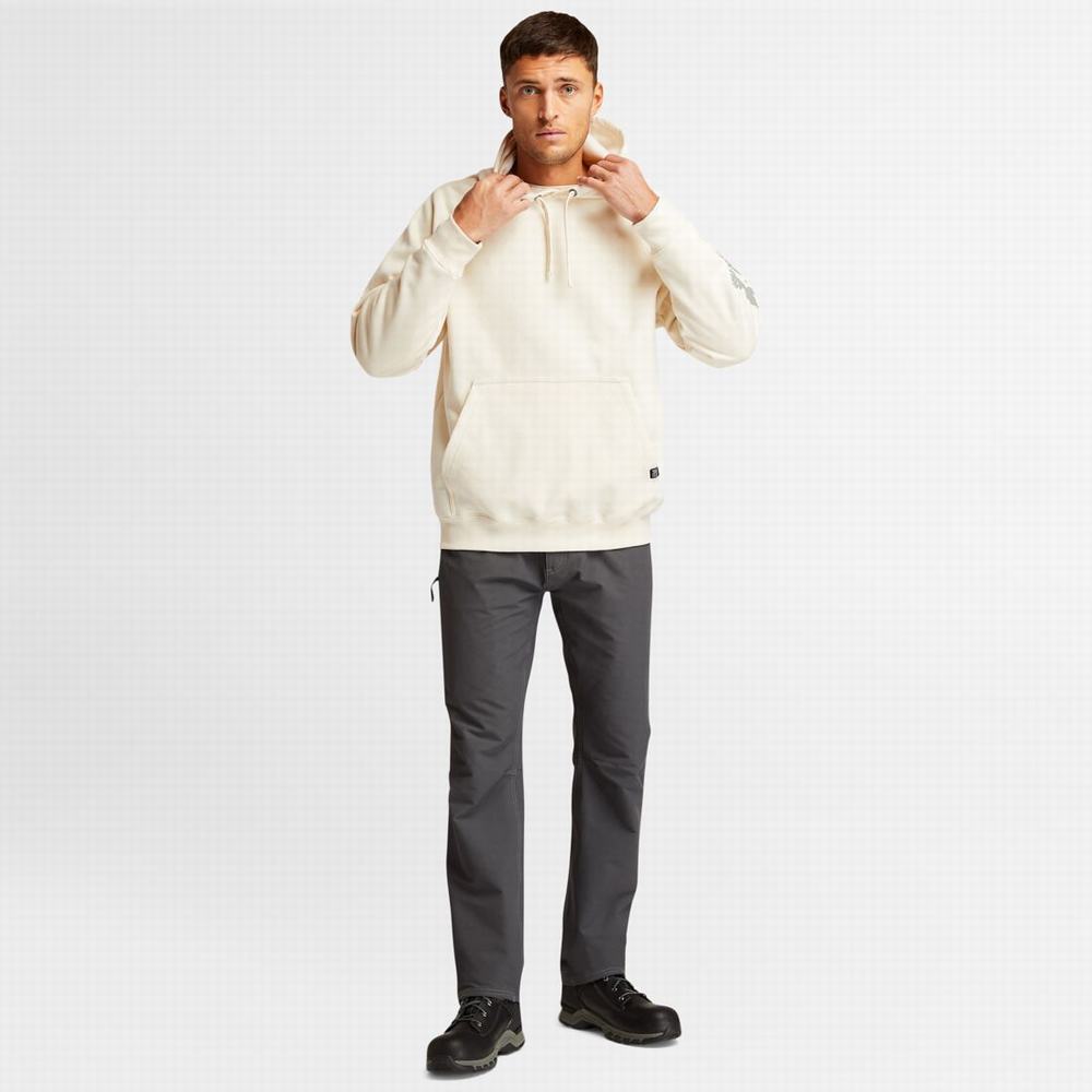 Timberland PRO® Hood Honcho Sport Kapüşonlu Sweatshirt Erkek Beyaz | TR-0895V