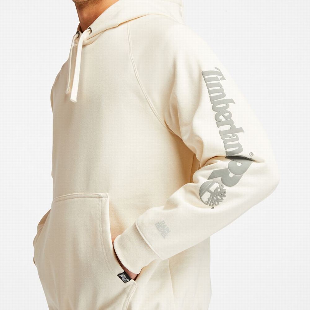 Timberland PRO® Hood Honcho Sport Kapüşonlu Sweatshirt Erkek Beyaz | TR-0895V