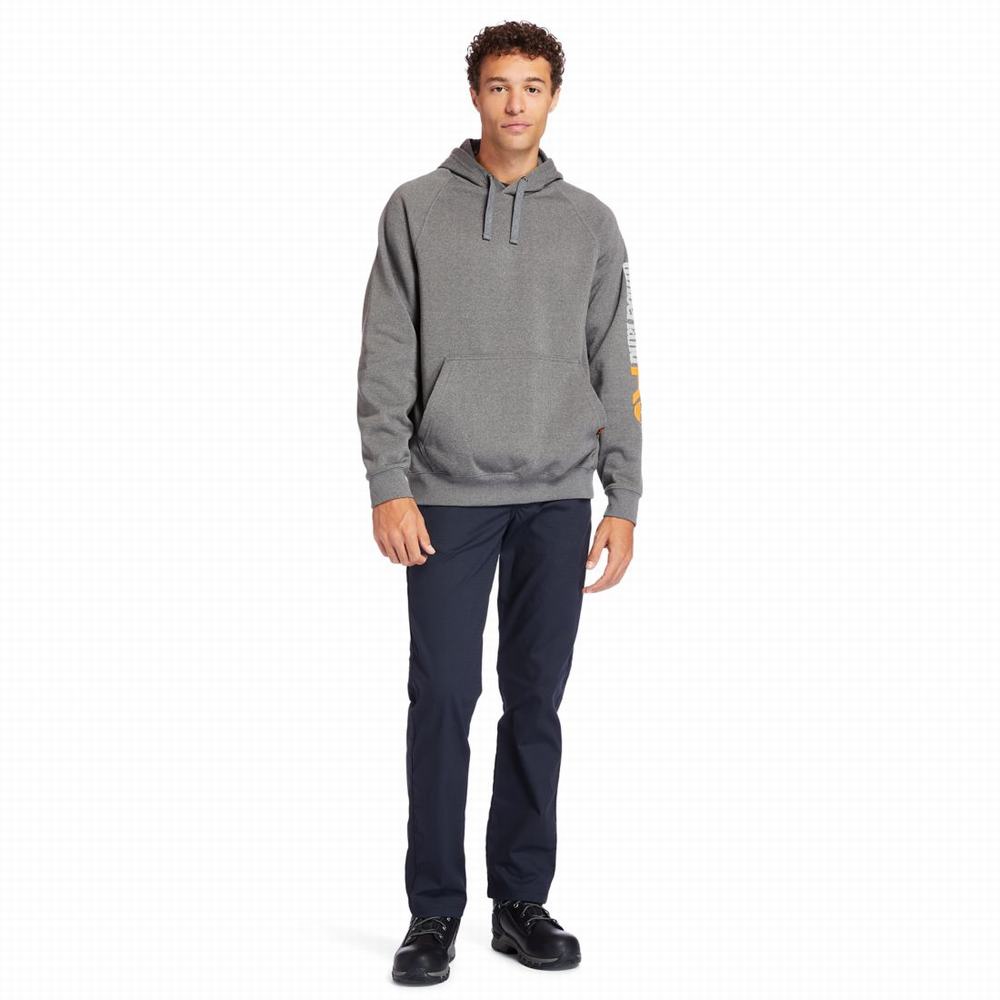 Timberland PRO® Hood Honcho Sport Kapüşonlu Sweatshirt Erkek Koyu Gri | TR-1709E