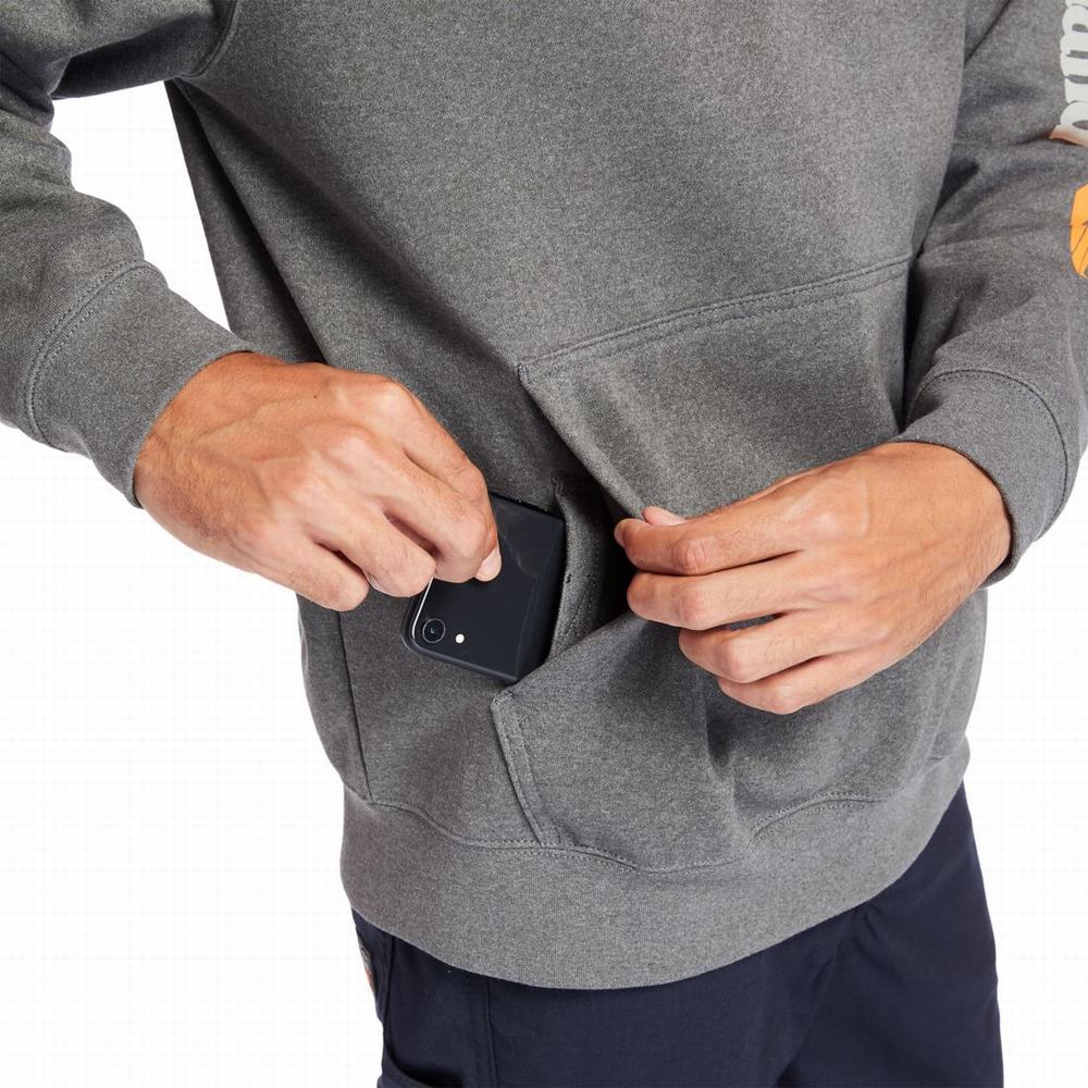 Timberland PRO® Hood Honcho Sport Kapüşonlu Sweatshirt Erkek Koyu Gri | TR-1709E
