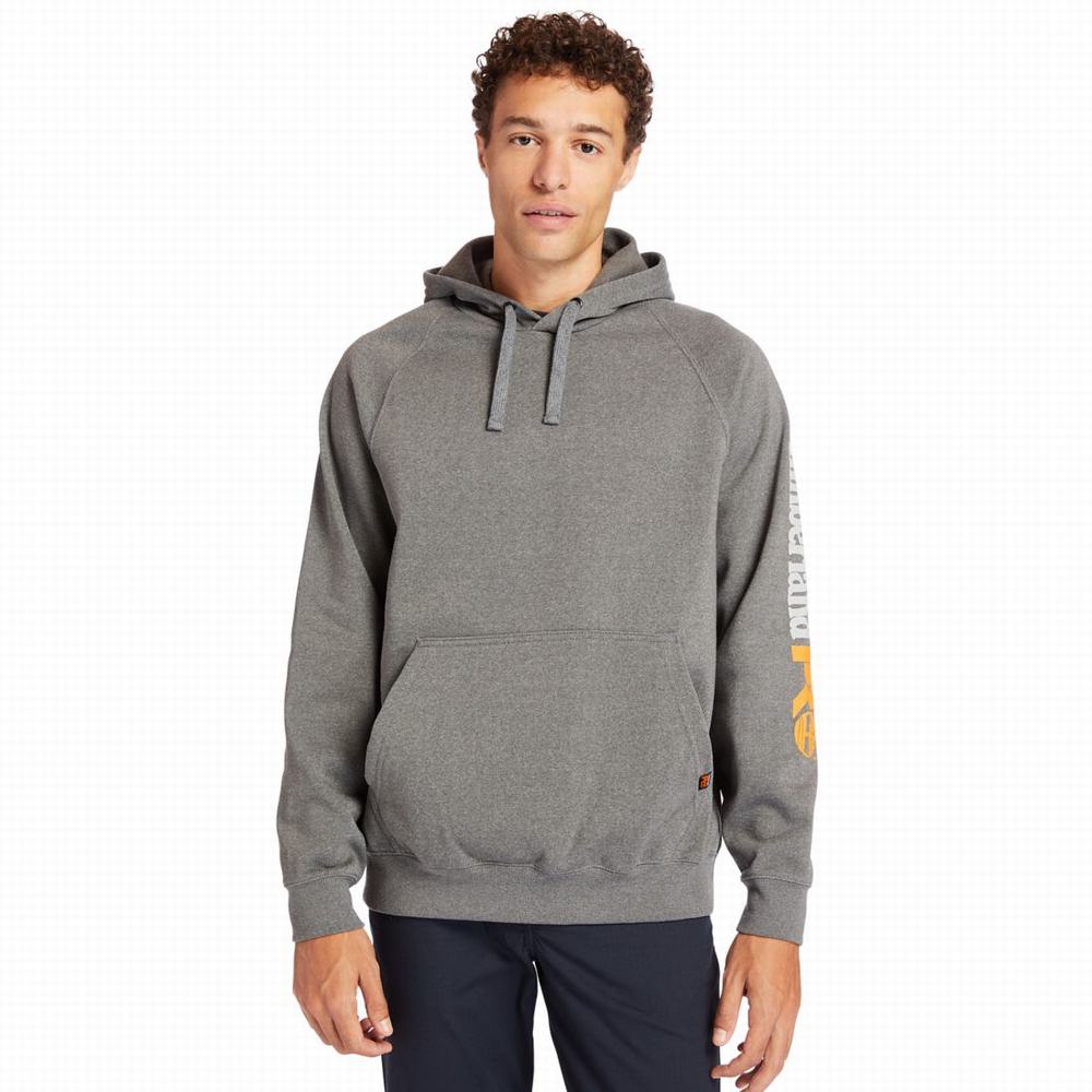 Timberland PRO® Hood Honcho Sport Kapüşonlu Sweatshirt Erkek Koyu Gri | TR-1709E