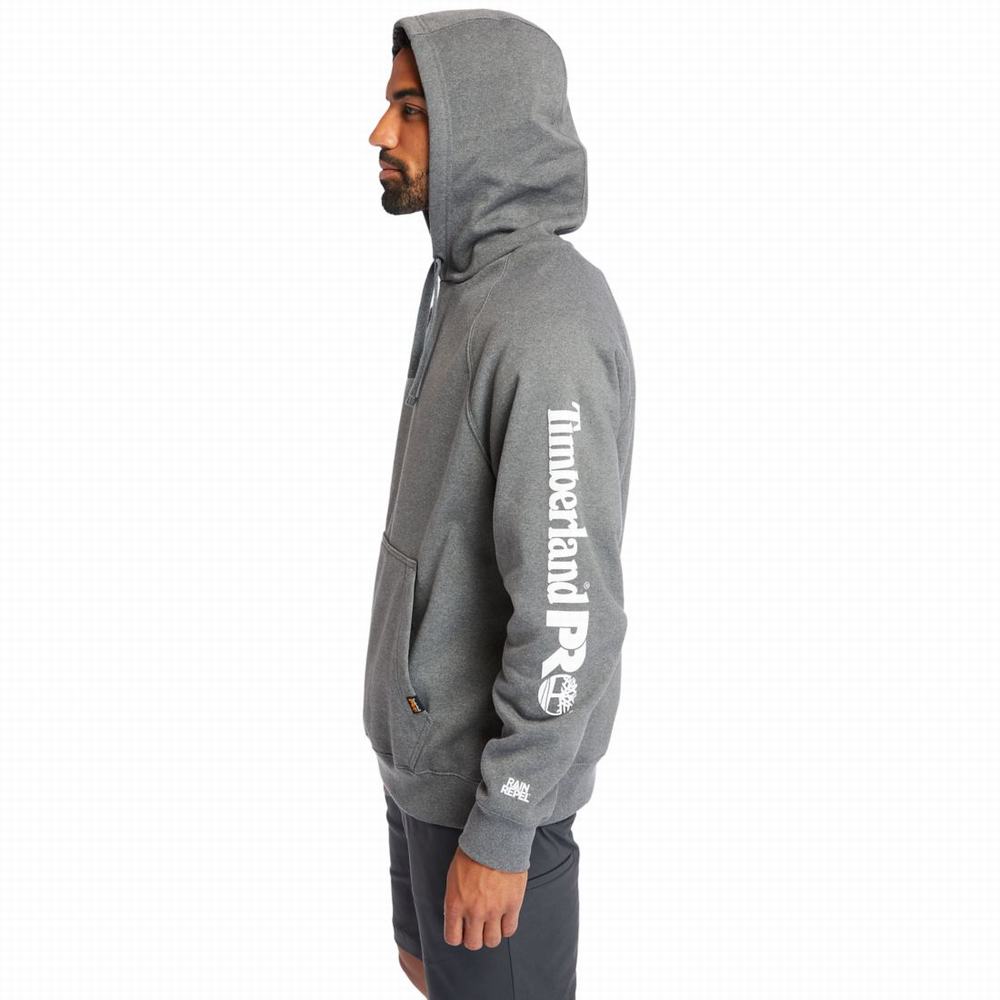 Timberland PRO® Hood Honcho Sport Kapüşonlu Sweatshirt Erkek Koyu Gri Beyaz | TR-4081N