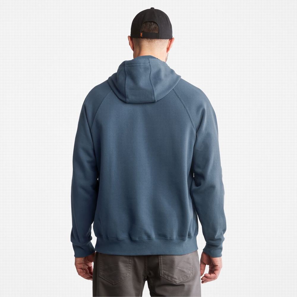 Timberland PRO® Hood Honcho Sport Kapüşonlu Sweatshirt Erkek Indigo | TR-7618Q