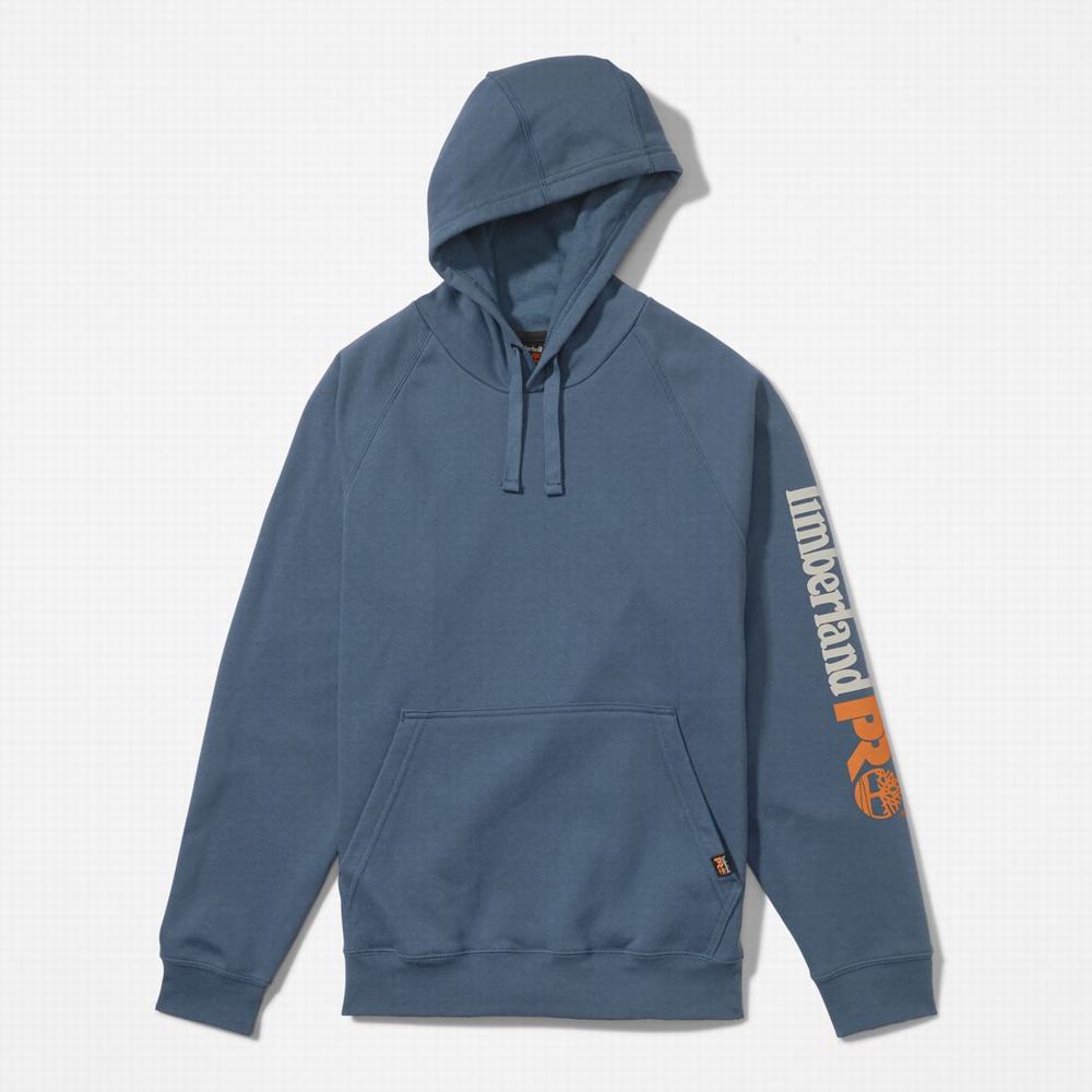 Timberland PRO® Hood Honcho Sport Kapüşonlu Sweatshirt Erkek Indigo | TR-7618Q