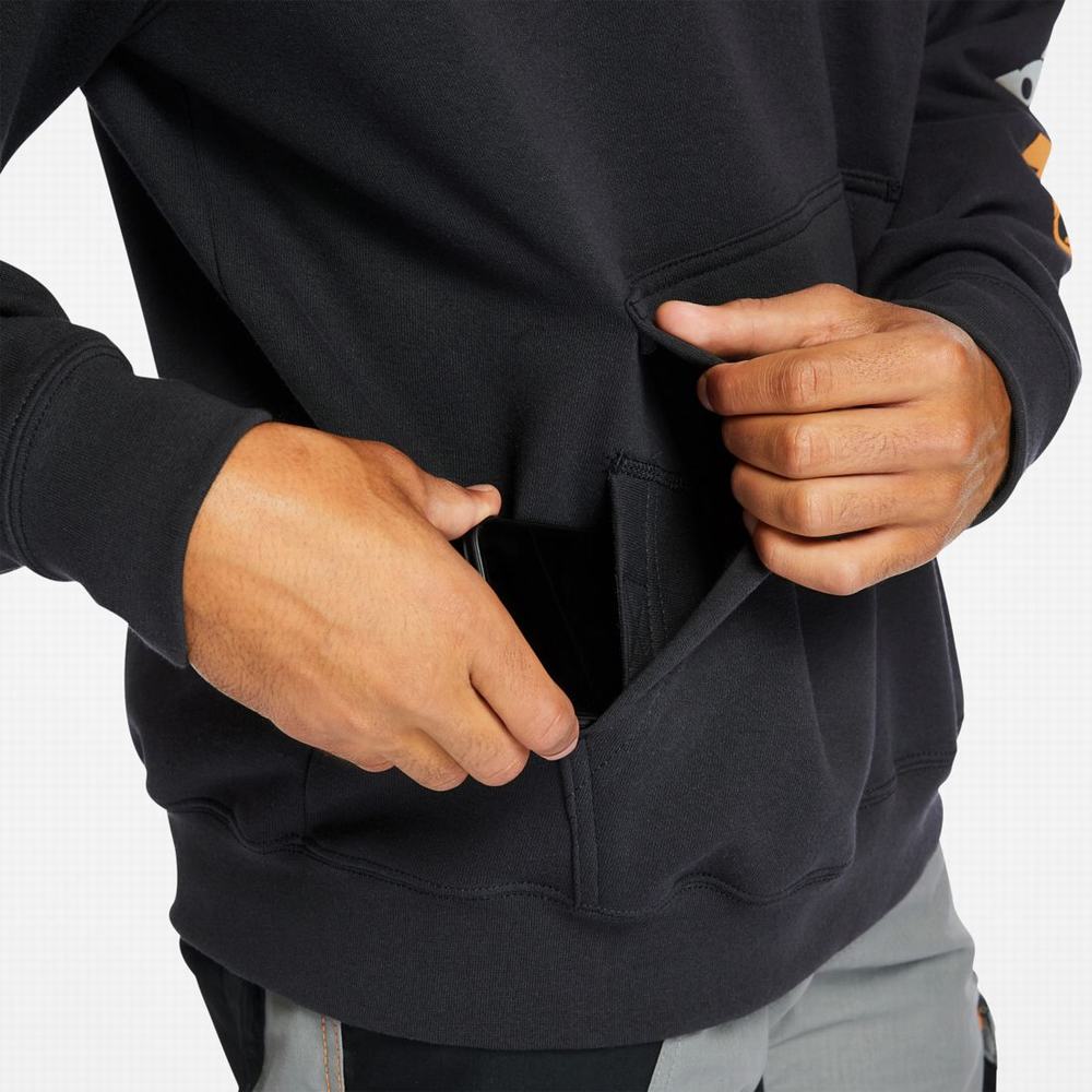 Timberland PRO® Hood Honcho Sport Kapüşonlu Sweatshirt Erkek Siyah | TR-9543W