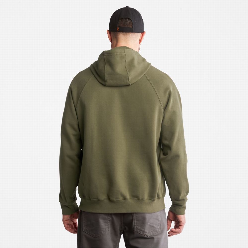 Timberland PRO® Hood Honcho Sport Pullover Kapüşonlu Sweatshirt Erkek Zeytin Yeşili | TR-5802C