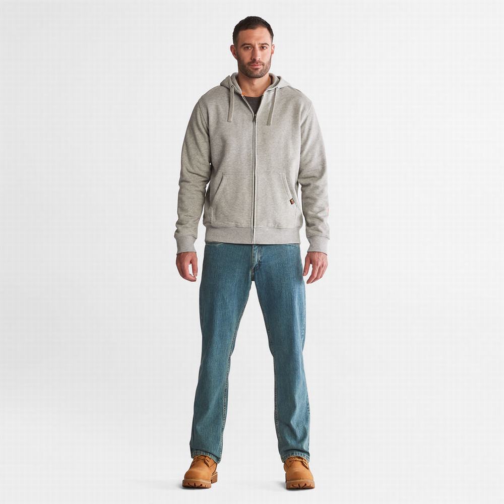 Timberland PRO® Hood Honcho Zip Tişörtü Erkek Gri | TR-1874R