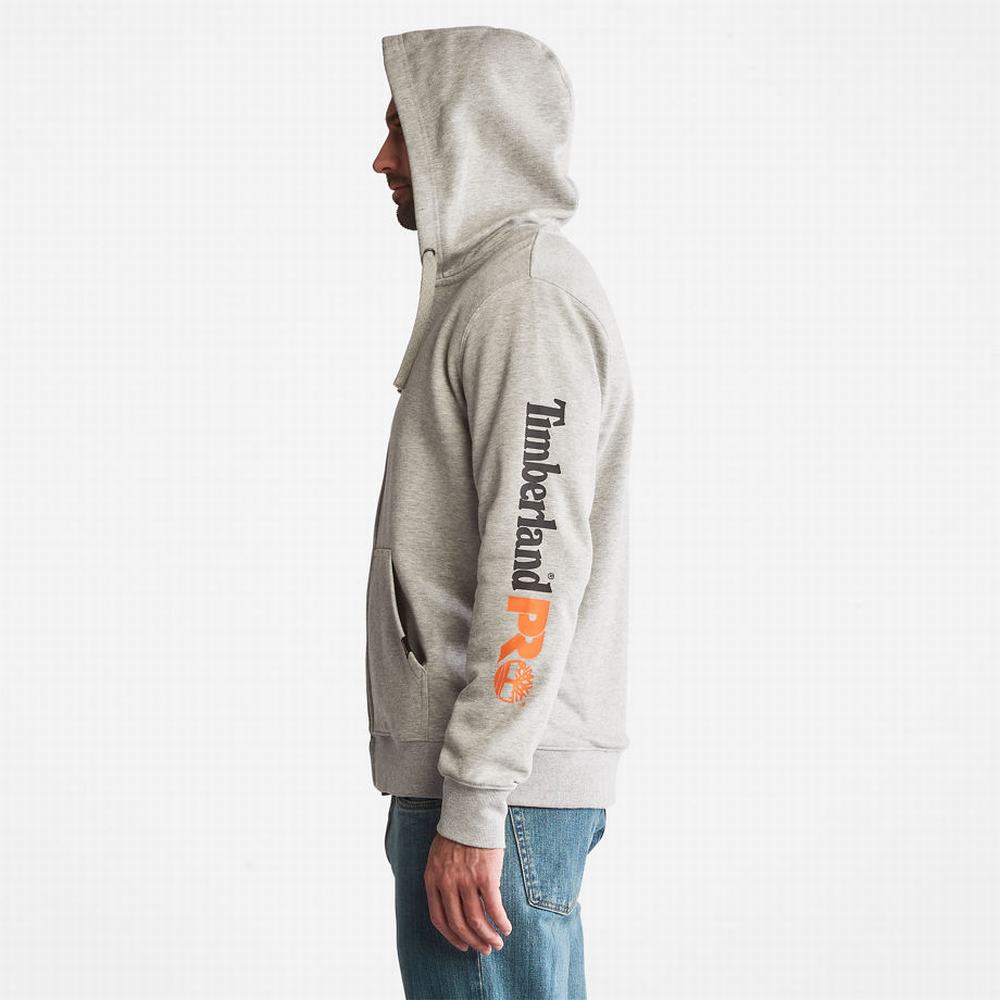 Timberland PRO® Hood Honcho Zip Tişörtü Erkek Gri | TR-1874R