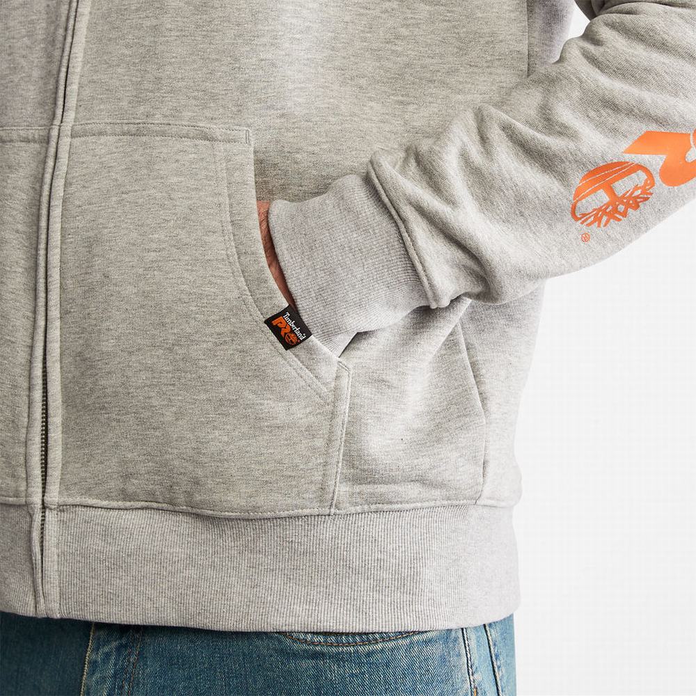 Timberland PRO® Hood Honcho Zip Tişörtü Erkek Gri | TR-1874R