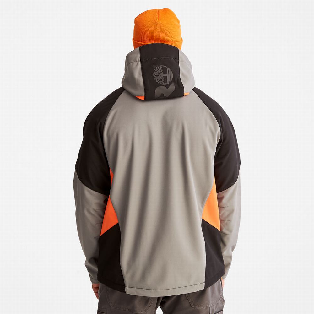Timberland PRO® Power Zip Kukuletalı Softshell Ceket Erkek Gri | TR-9058M