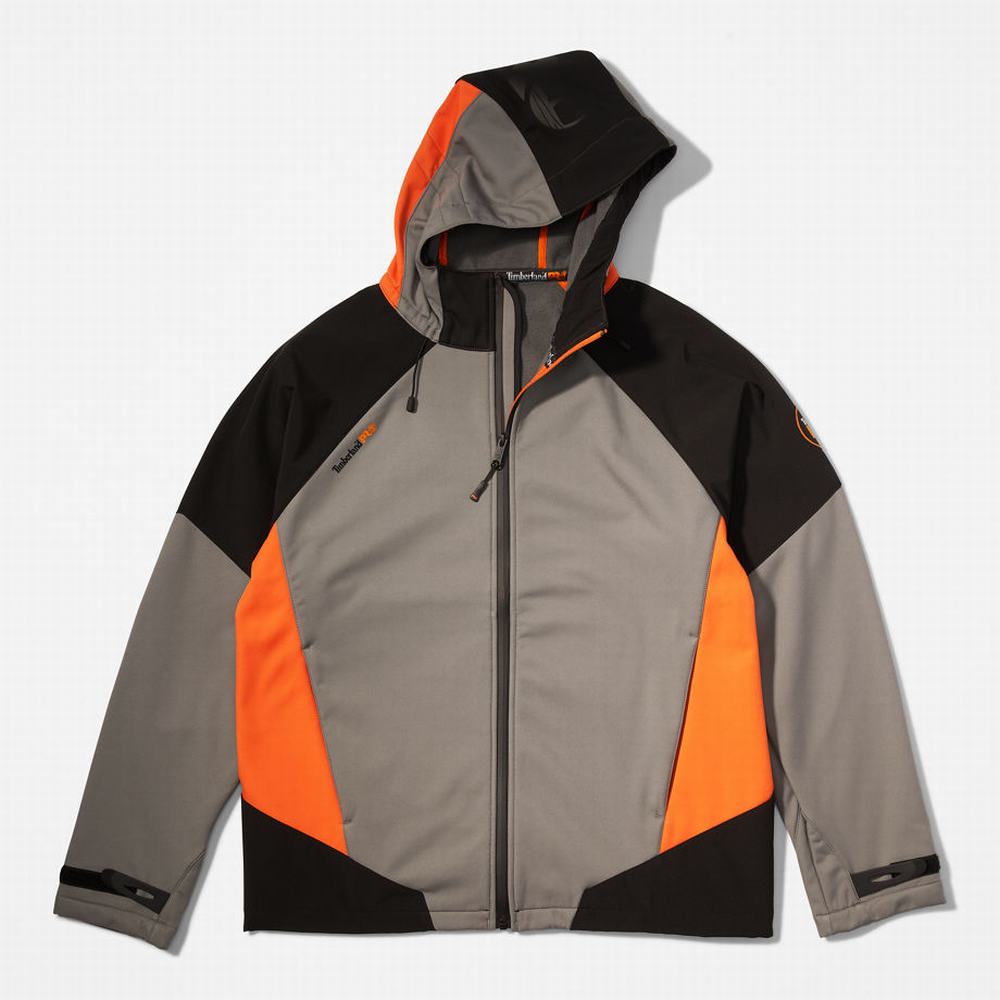 Timberland PRO® Power Zip Kukuletalı Softshell Ceket Erkek Gri | TR-9058M