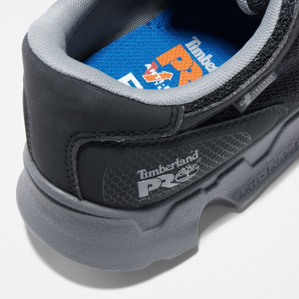 Timberland PRO® Powertrain Alloy Burunlu İş Sneaker İş Ayakkabısı Erkek Siyah Gri | TR-0654G