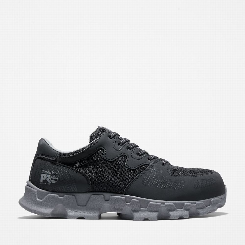 Timberland PRO® Powertrain Alloy Burunlu İş Sneaker İş Ayakkabısı Erkek Siyah Gri | TR-0654G