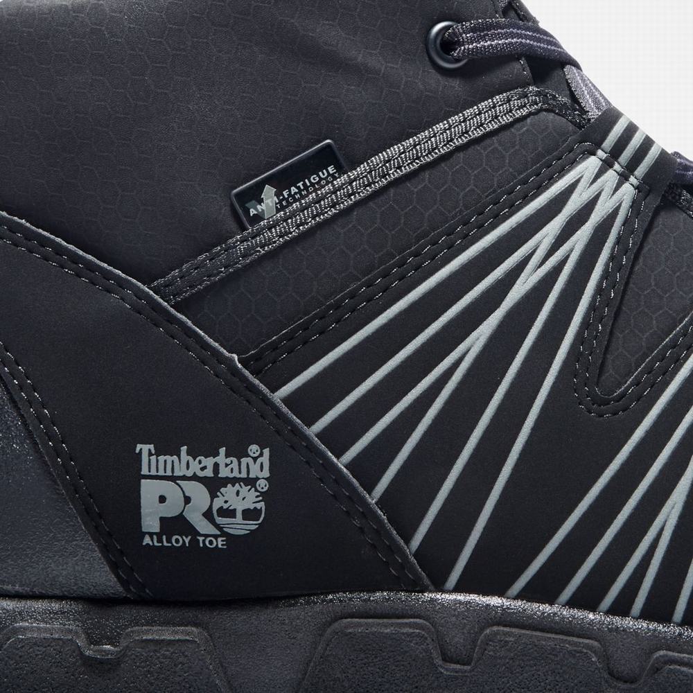 Timberland PRO® Powertrain Alloy Burunlu İş Sneaker Iş Botu Erkek Siyah | TR-9478Q