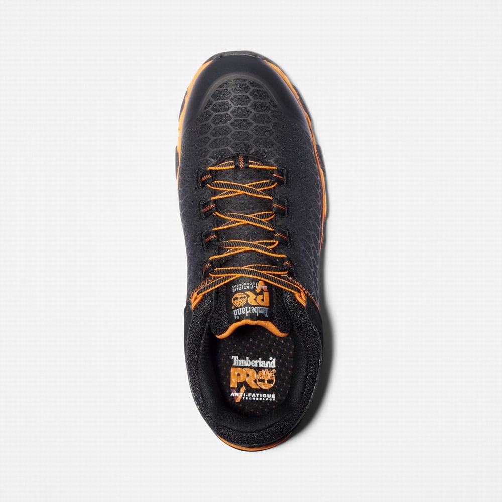Timberland PRO® Powertrain Sport Alloy Burunlu İş Sneaker İş Ayakkabısı Erkek Siyah Turuncu | TR-3450Q
