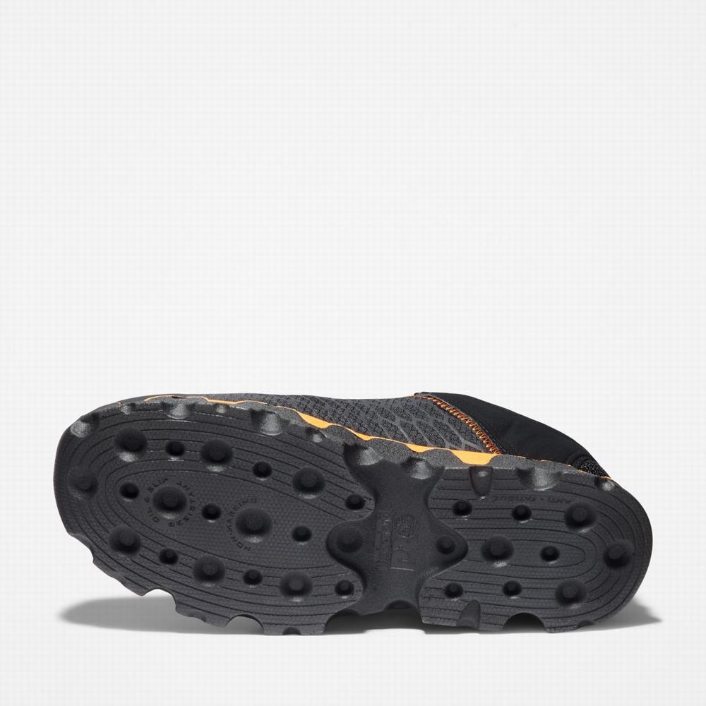 Timberland PRO® Powertrain Sport Alloy Burunlu İş Sneaker İş Ayakkabısı Erkek Siyah Turuncu | TR-3450Q