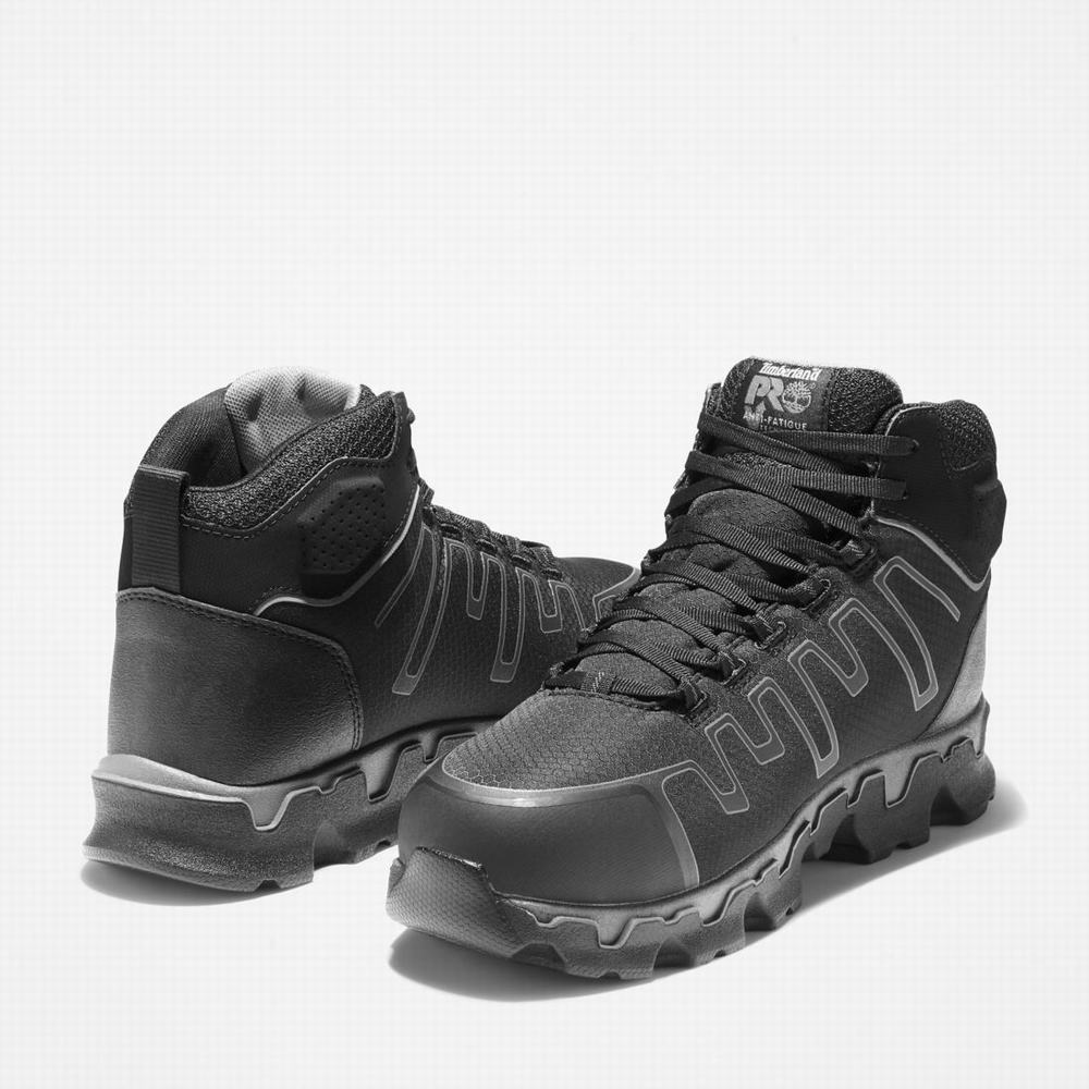 Timberland PRO® Powertrain Sport Alloy Burunlu İş Sneaker Iş Botu Erkek Siyah Gri | TR-3751Y