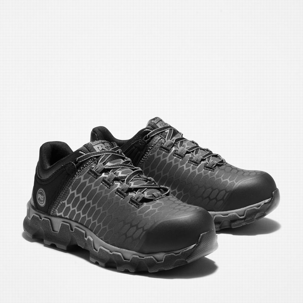 Timberland PRO® Powertrain Sport Alloy Burunlu İş Sneaker İş Ayakkabısı Kadın Siyah | TR-5410Y